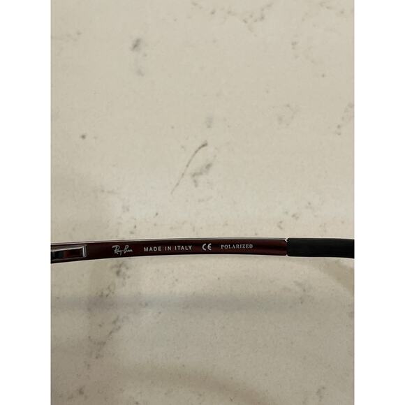 Ray-Ban Unisex Gunmetal Sunglasses RB 3221 004/48 Rectangular "FRAMES ONLY" - Picture 7 of 10